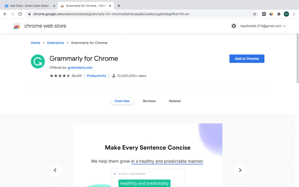 Grammarly Free Chrome Extension