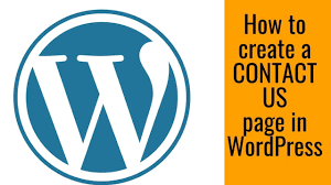 How To Create Contact Us Page In Wordpress