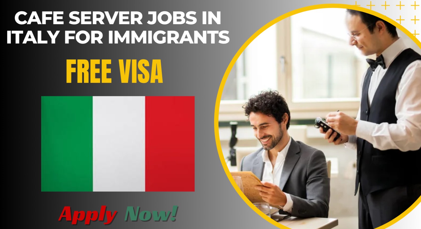 Cafe Server Jobs in Italy for Immigrants