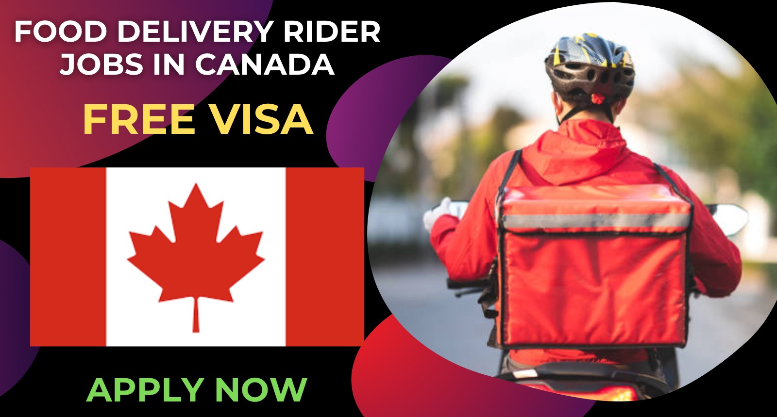 Food Delivery Rider Jobs in Canada for Immigrants Food Delivery Rider Jobs in Canada for Immigrants