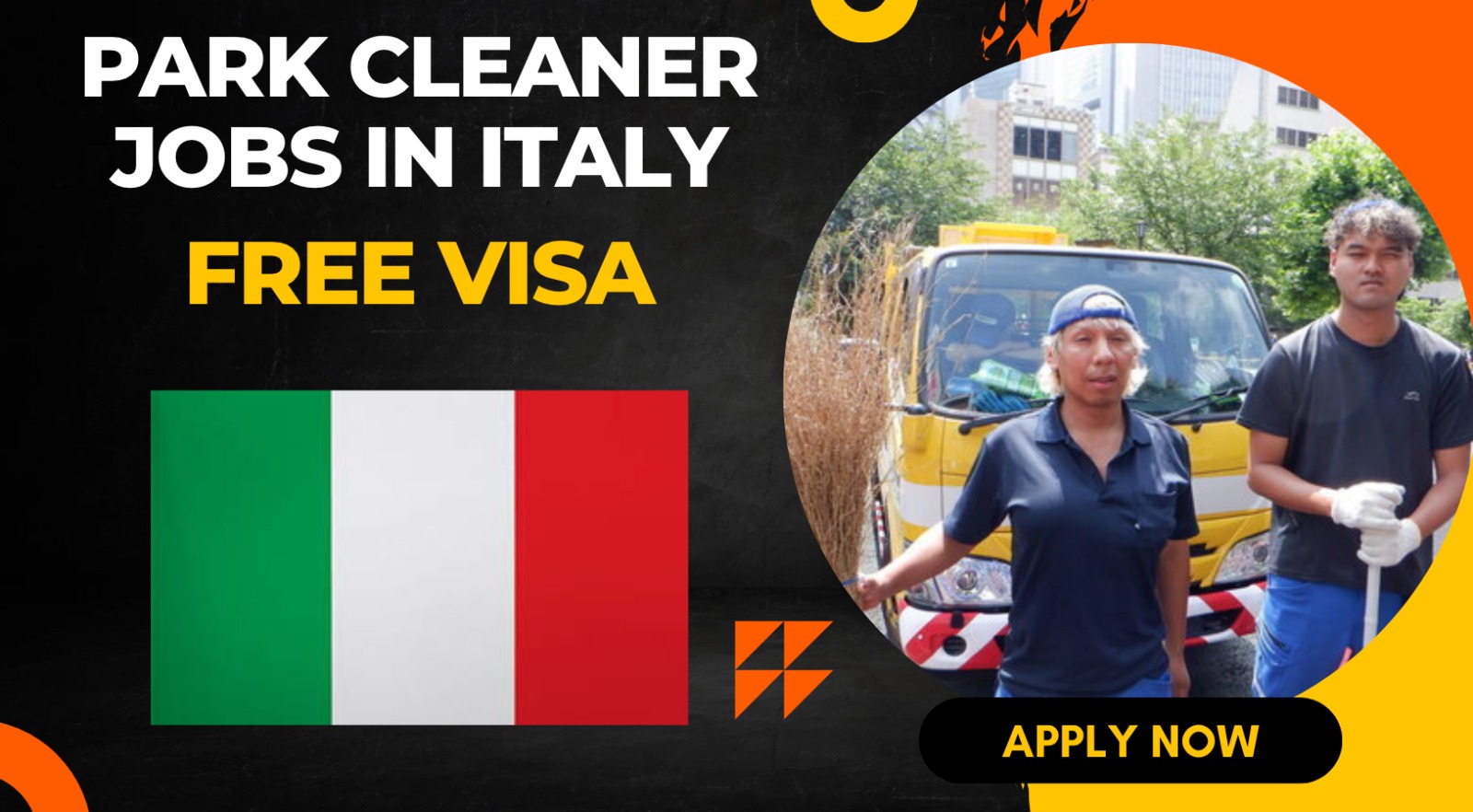 Park Cleaner Jobs in Italy for Foreign Workers