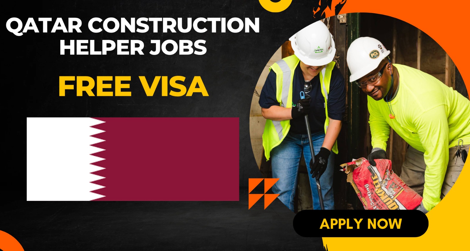 Qatar Construction Helper Jobs with Free Visa