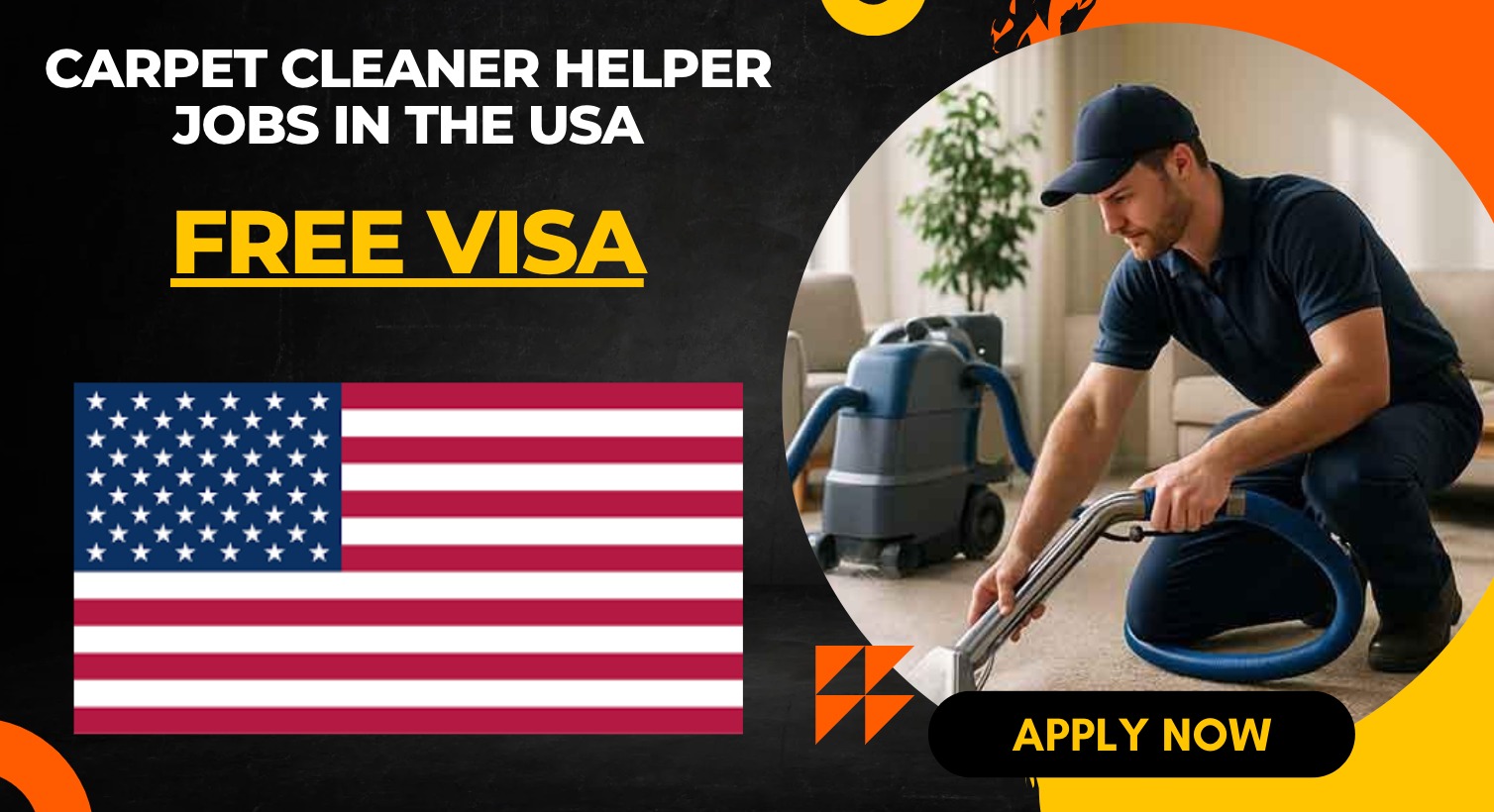 Carpet Cleaner Helper Jobs in the USA with Work Visa