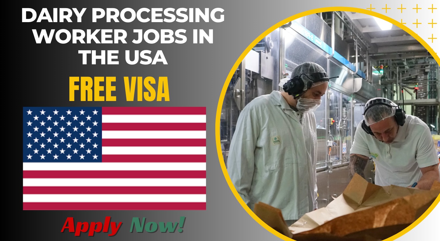 Dairy Processing Worker Jobs in the USA for International Workers