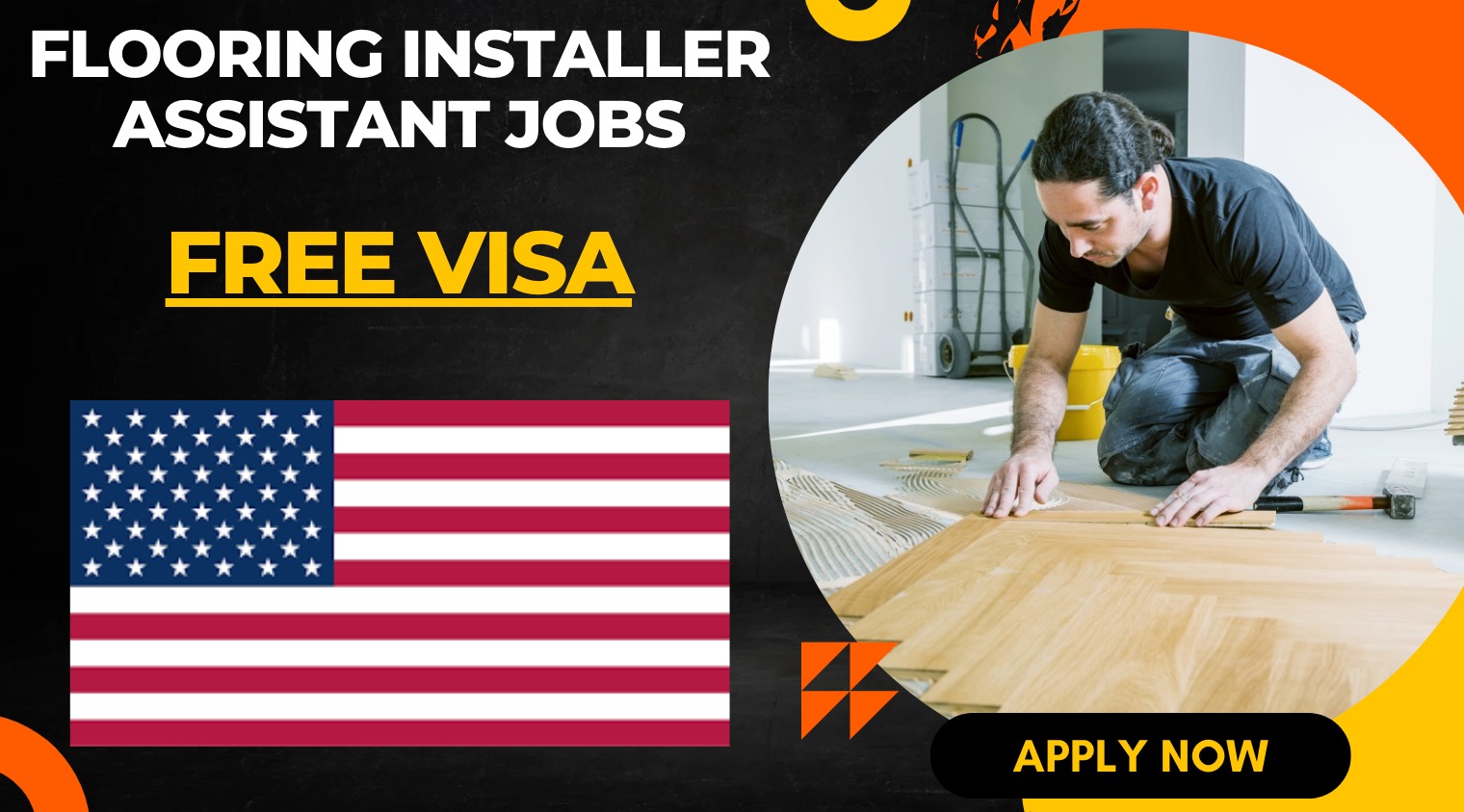 Flooring Installer Assistant Jobs in the USA for Immigrants