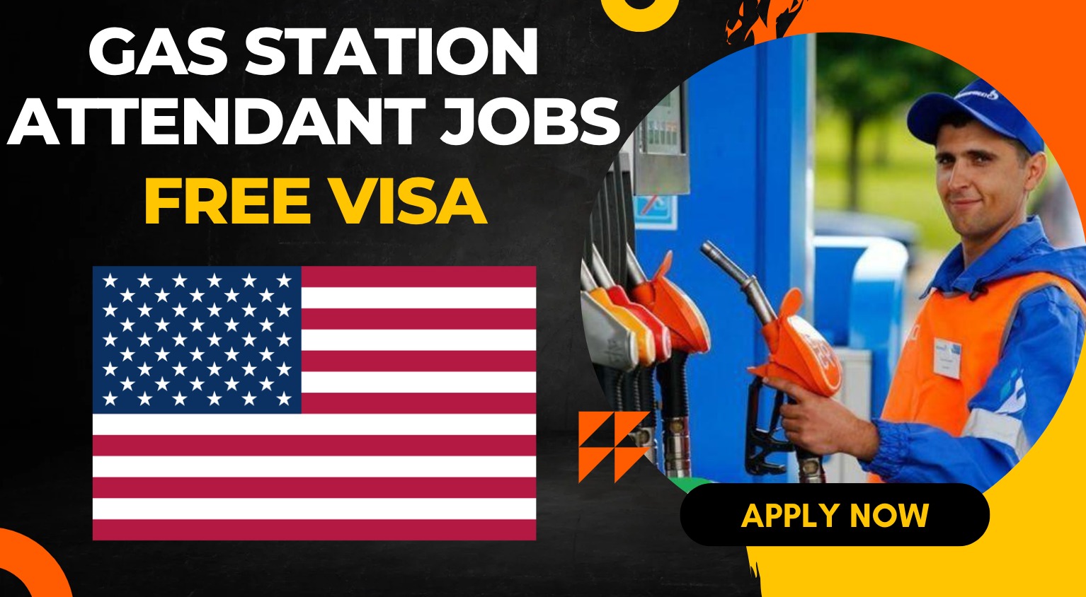 Gas Station Attendant Jobs in the USA with Work Visa