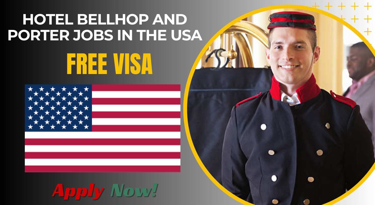 Hotel Bellhop and Porter Jobs in the USA for Overseas Applicants