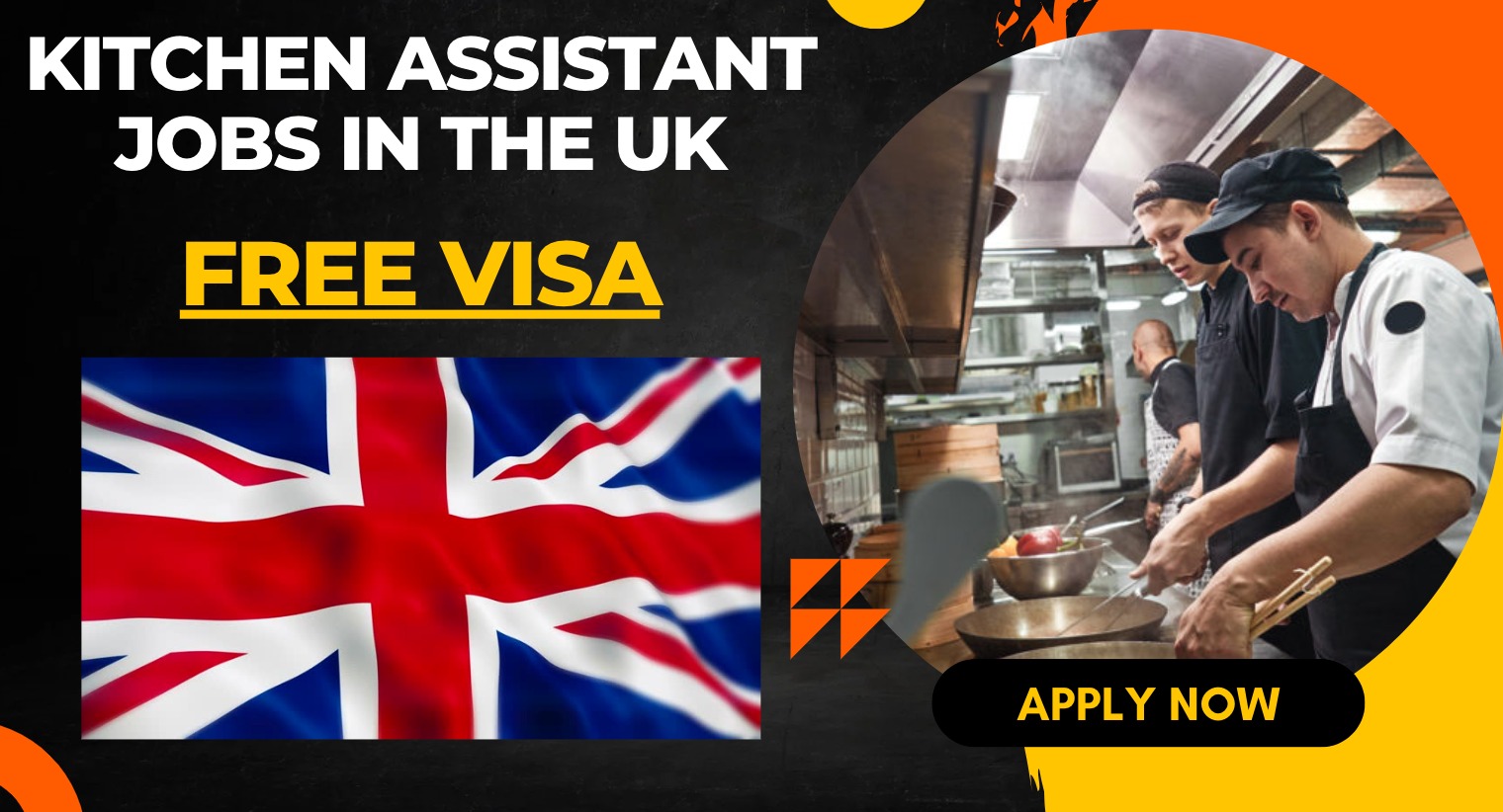 Kitchen Assistant Jobs in the UK for International Workers