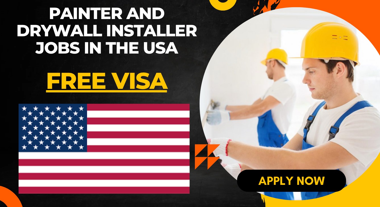 Painter and Drywall Installer Jobs in the USA with Work Visa