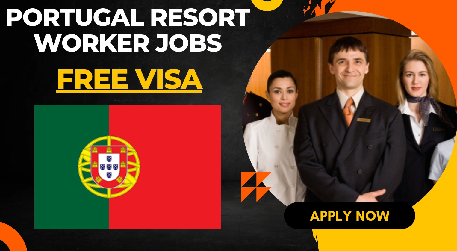 Portugal Resort Worker Jobs with Free Visa