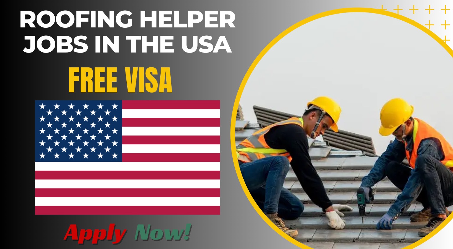 Roofing Helper Jobs in the USA for Immigrants