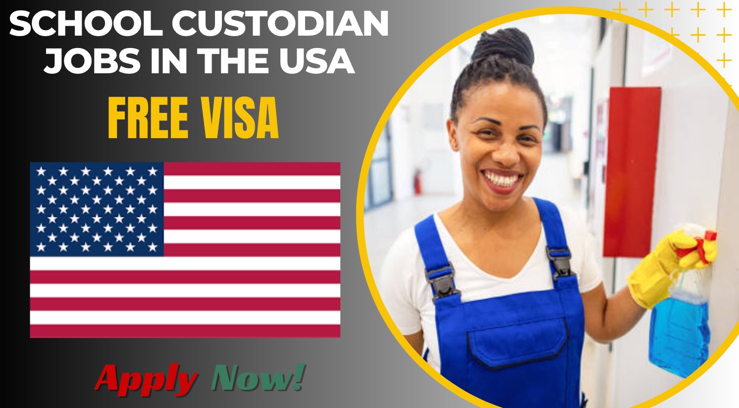 School Custodian Jobs in the USA for Immigrants