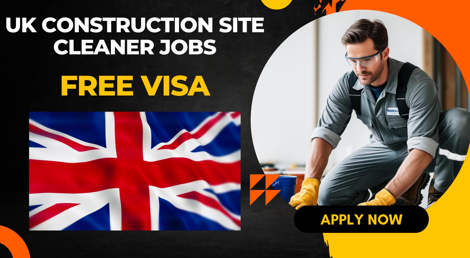 UK Construction Site Cleaner Jobs with Sponsorship